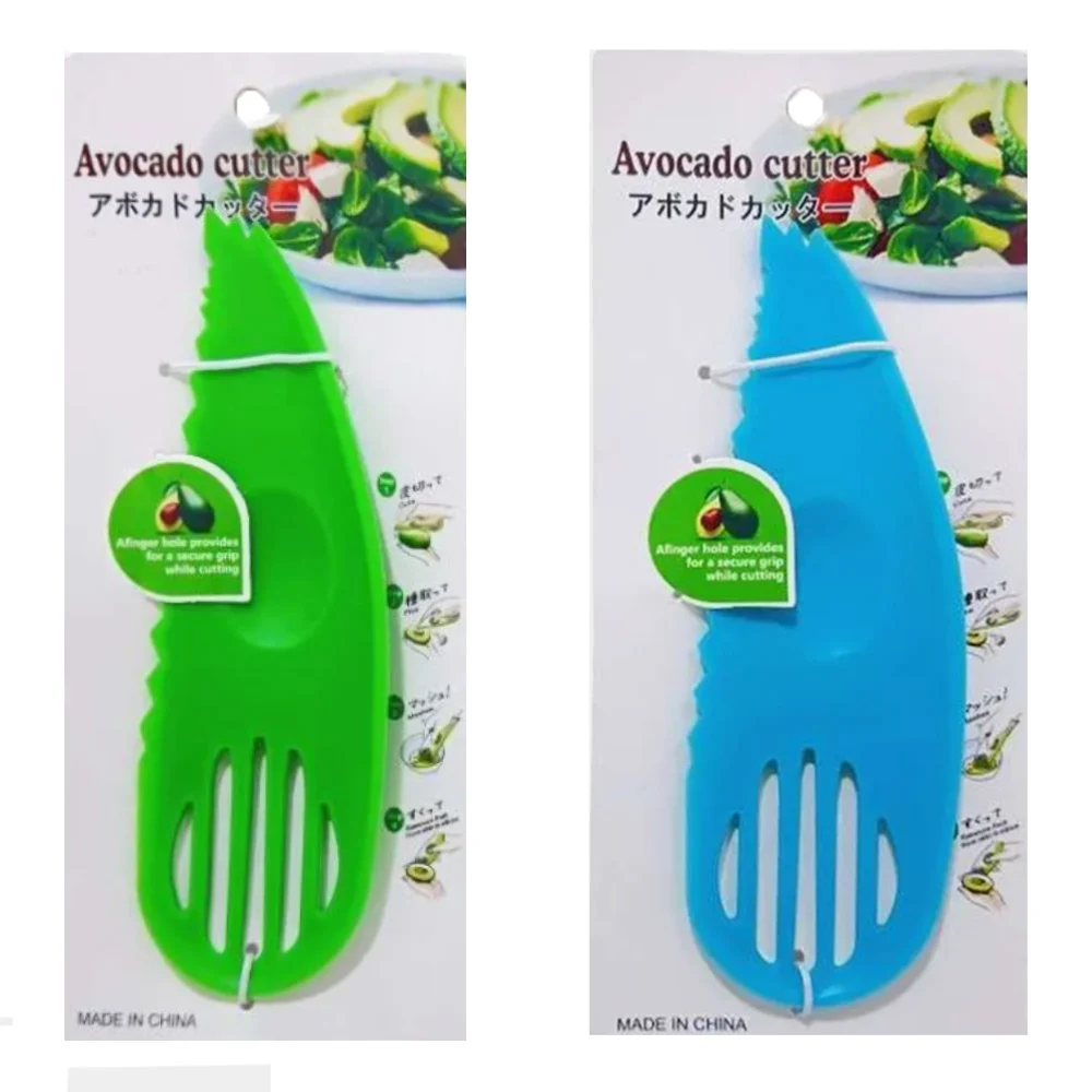 Cortador de aguacate 4 en 1 multifuncional para cortar, rebanar, remo…