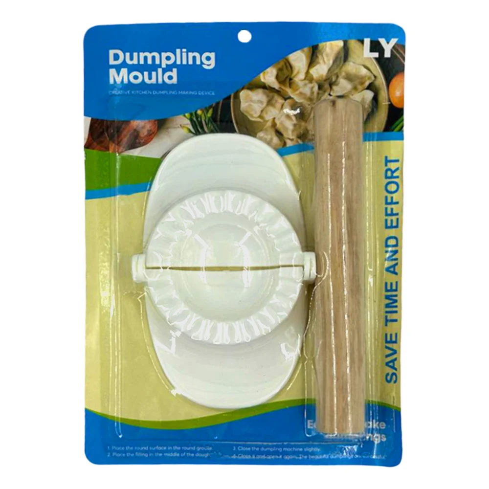 Molde plástico para hacer dumpling con rodillo de madera, variedad de…