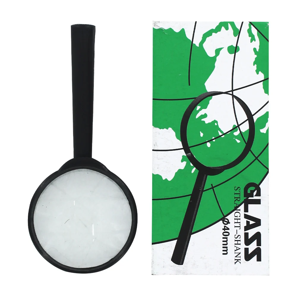 Lupa pequeña escolar de 40mm, straight-shank glass / mt232