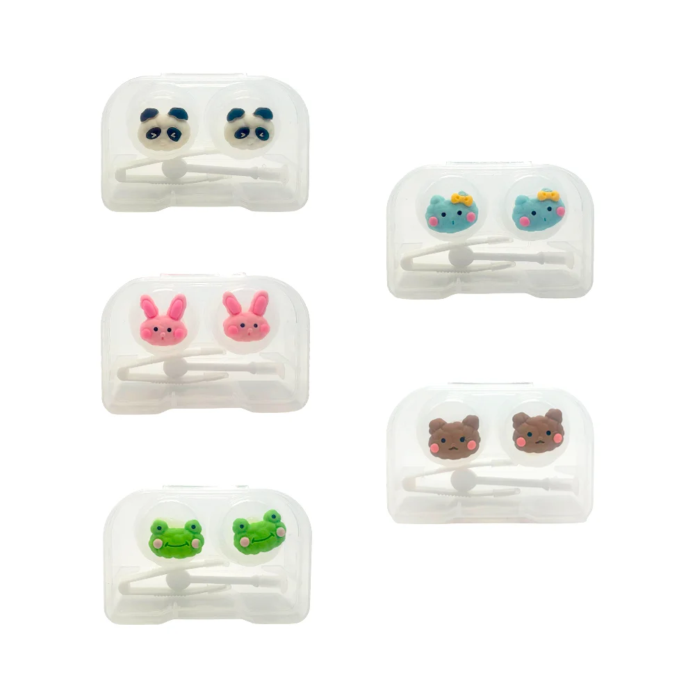 Estuche transparente para pupilentes - lentes de contacto con decorac…