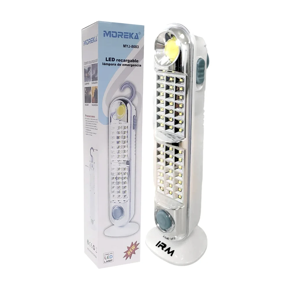 Lámpara led portátil de emergencia recargable  con 43 leds / myj-8683…