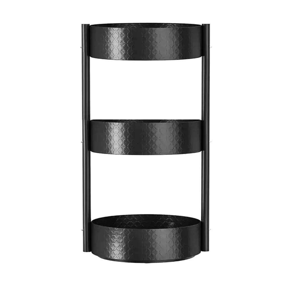Estante organizador multifuncional metálico de 3 niveles 26x25x24cm /…