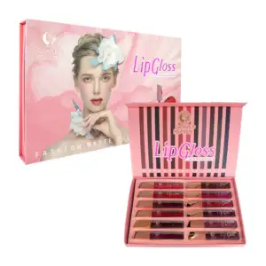 Set 12 brillos labiales color matte, variedad de tonos / lip gloss / …