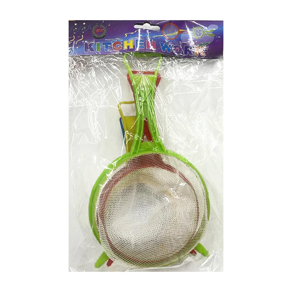 Set 4 coladores de plástico para alimentos kitchen work, variedad de …