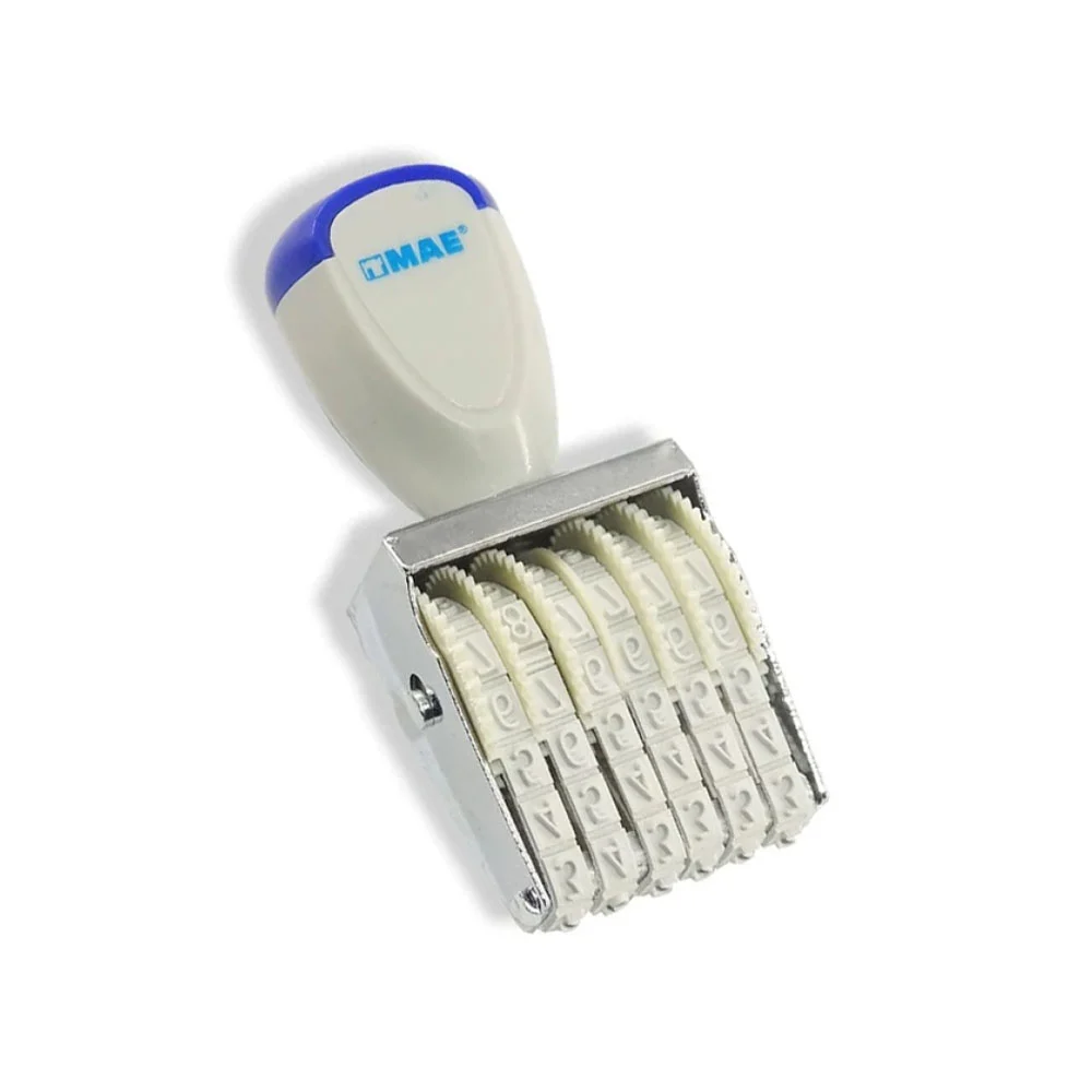 Sello numerador lineal mae de 6 dígitos, 4mm / num-6