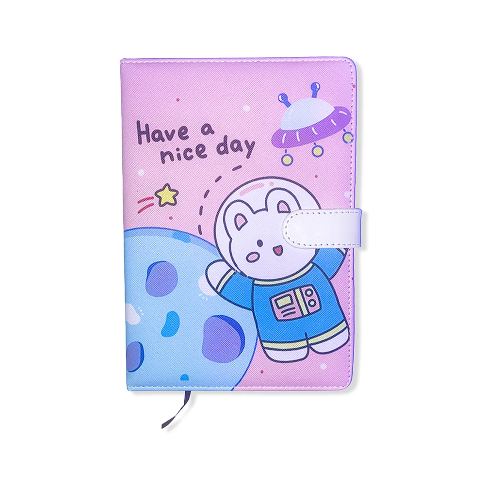 Libreta cuaderno diseño kawaii con 100 hojas + pasta acolchonada y br…