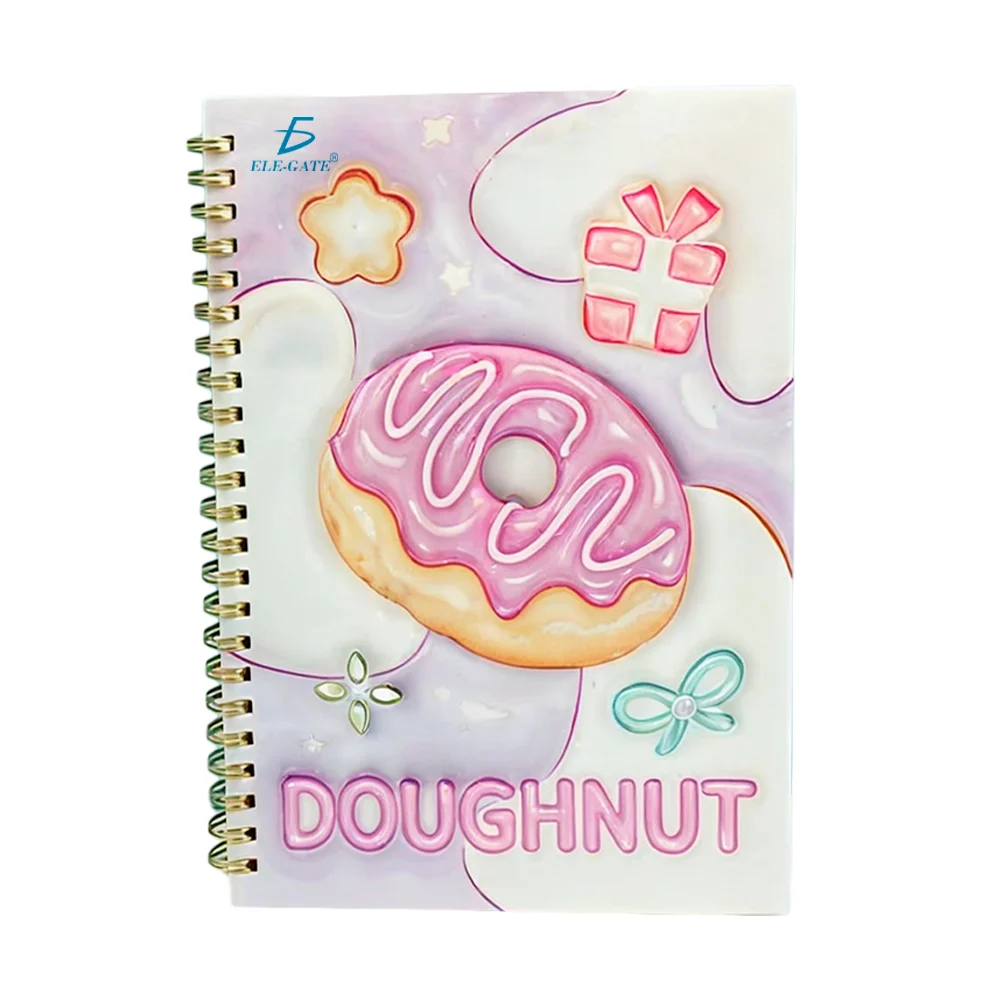 Libreta cuaderno de pasta gruesa con 180 hojas de raya + espiral y di…
