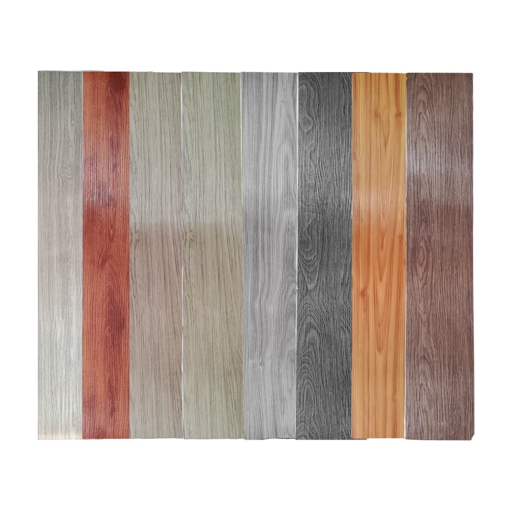 1pza Vinil adhesivo para piso con efecto de madera, 90.5x15cm, varied…