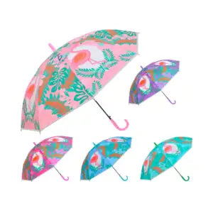 Paraguas infantil de tela impermeable con diseño de flamencos, varied…