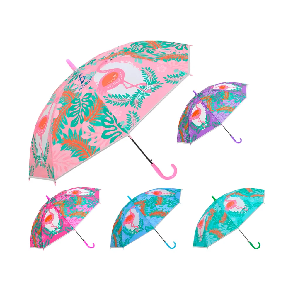 Paraguas infantil de tela impermeable con diseño de flamencos, varied…