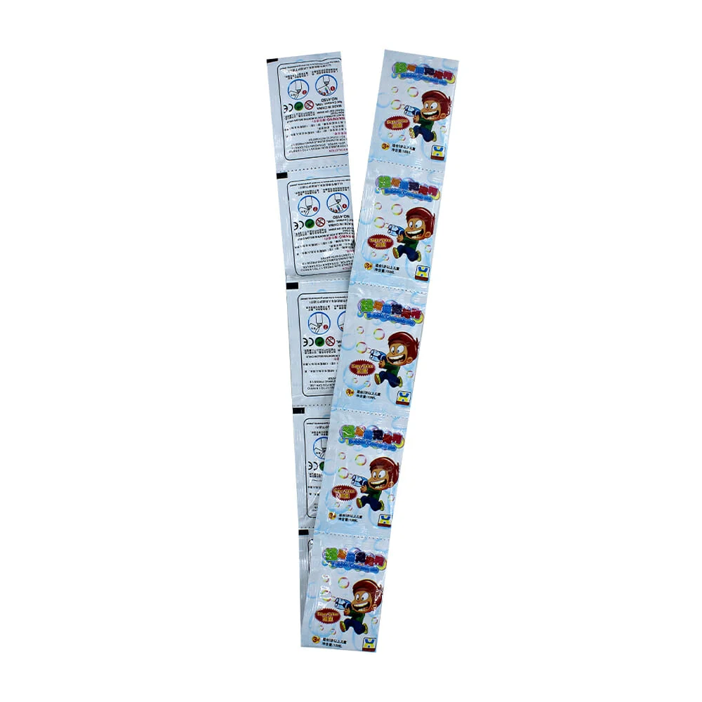 Tira con 10 sobres de jabón para hacer burbujas, 15ml / bubble super …