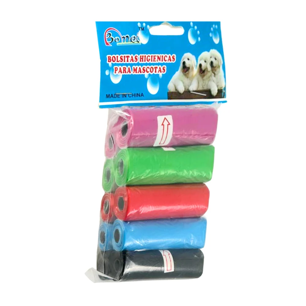 Paquete con 10 rollos de bolsas de plástico para heces de mascota, va…