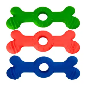 Juguete / mordedera de silicón con forma de hueso para perro, varieda…