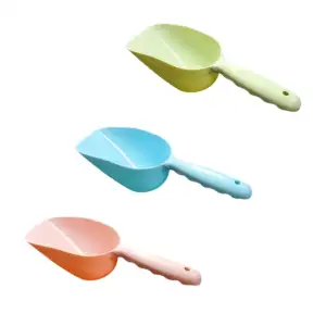 Pala medidora de plástico para mascotas, medida de 1/2 y 1cup, 24x8cm…