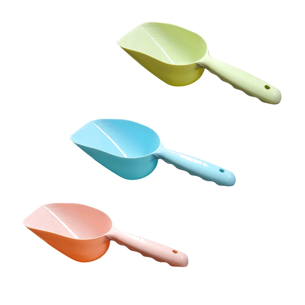 Pala medidora de plástico para mascotas, medida de 1/2 y 1cup, 24x8cm…