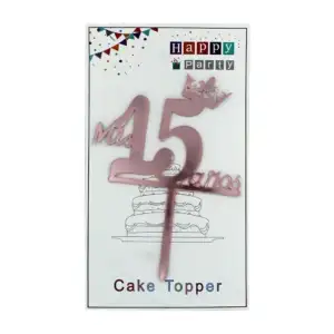 Cake topper con temática de mis XV años, para decoración, variedad de…