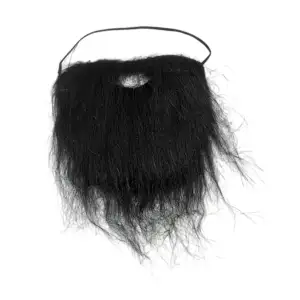 Barba falsa de color negra para disfraz / pt10753