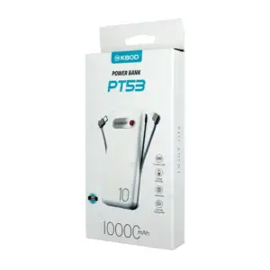 Power bank / batería portátil 10000mah con cable tipo c y lightning +…
