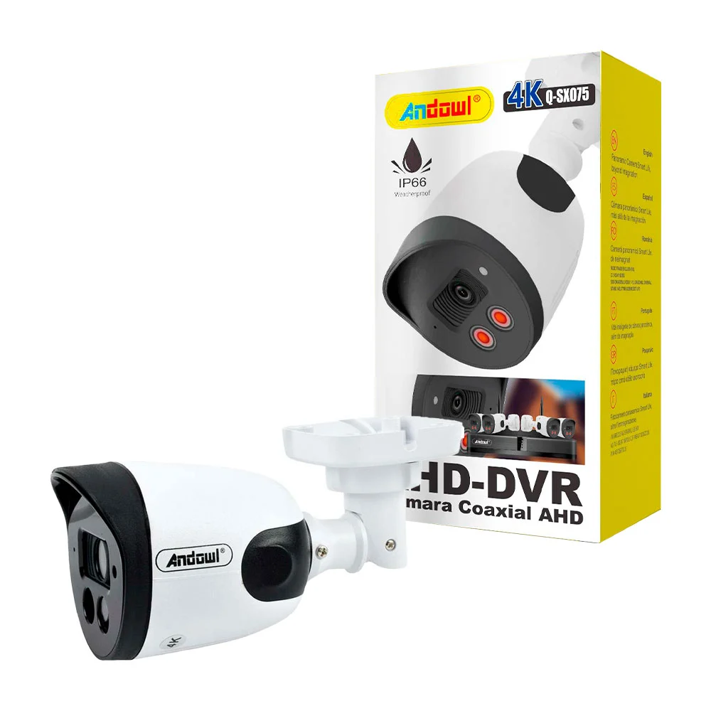 Cámara coaxial de seguridad panorámica ahd-dvr andowl a prueba de agu…
