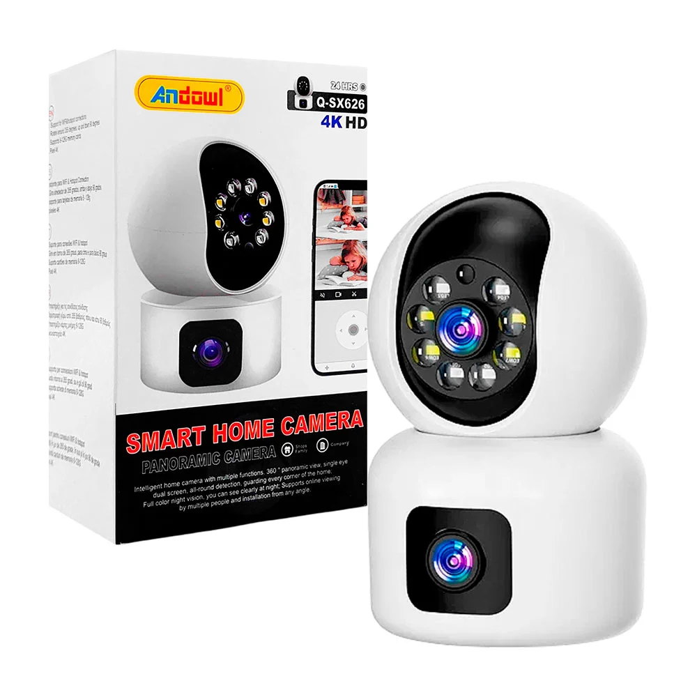 Cámara de seguridad inteligente andowl compatible con iphone - androi…