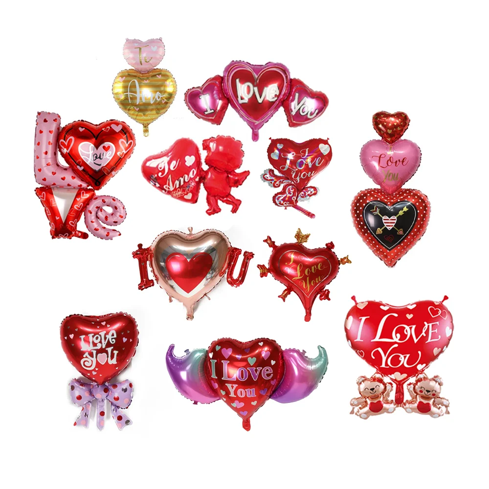 1pza Globo metálico con temática de san valentín, variedad de modelos…