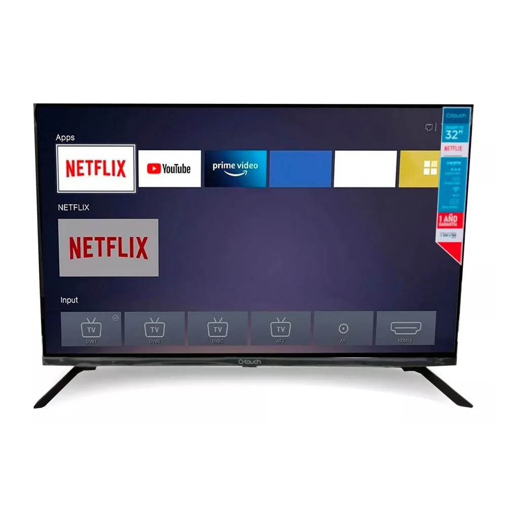 Pantalla smart-tv qtouch de 32 pulgadas de calidad 1080p full hd / tv…