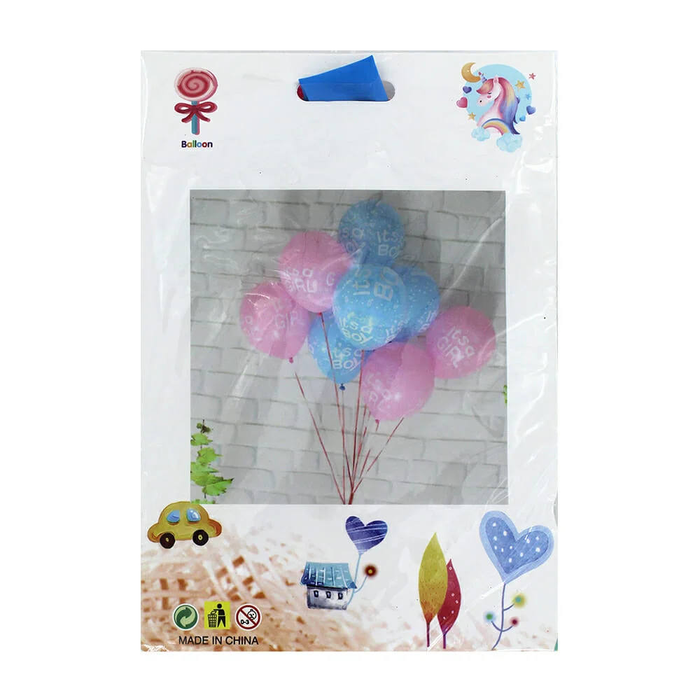 Set globos balloon de revelación baby girl / boy, variedad de colores…