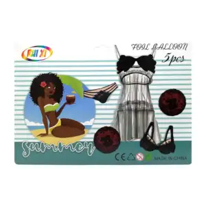 Set de 5 globos metálicos con temática de despedida de soltera, summe…