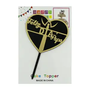 Cake topper con temática del día del padre - madre, variedad de model…