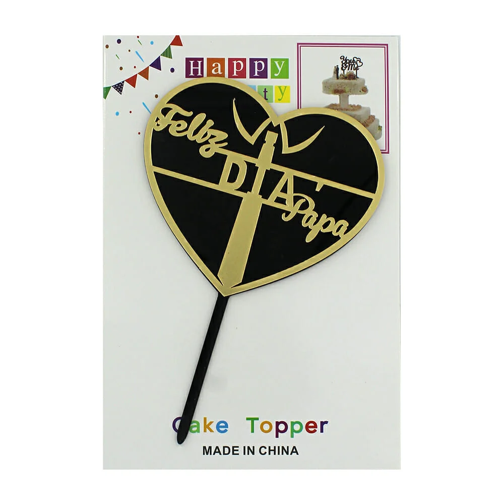 Cake topper con temática del día del padre - madre, variedad de model…