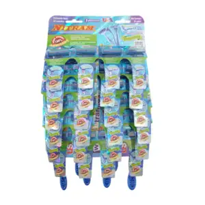 Planilla grande de 24 rastrillos plásticos, triple navaja, usos vario…