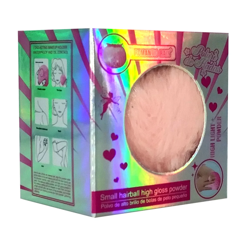 Polvo de hadas romantic rain, grande, pompón con agarradera en varied…