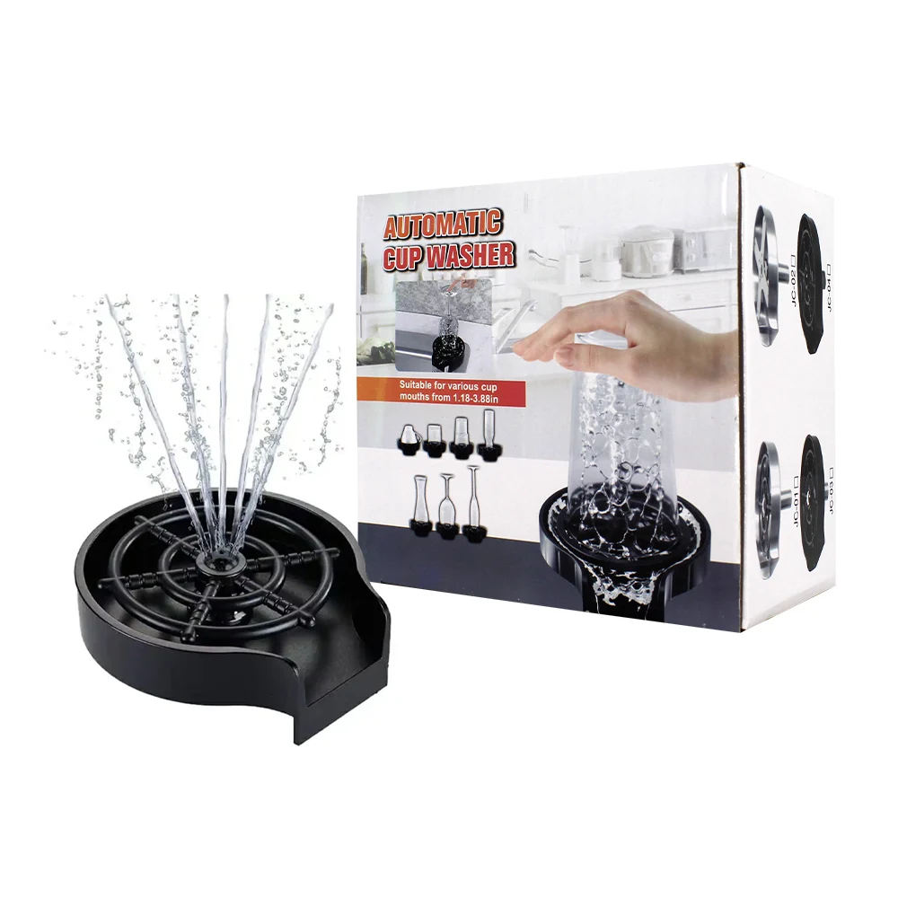 Limpiador / enjuagador de vidrio para fregadero de cocina con accesor…
