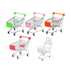 Mini carrito de mandado metálico multiusos, variedad de colores / ro-…