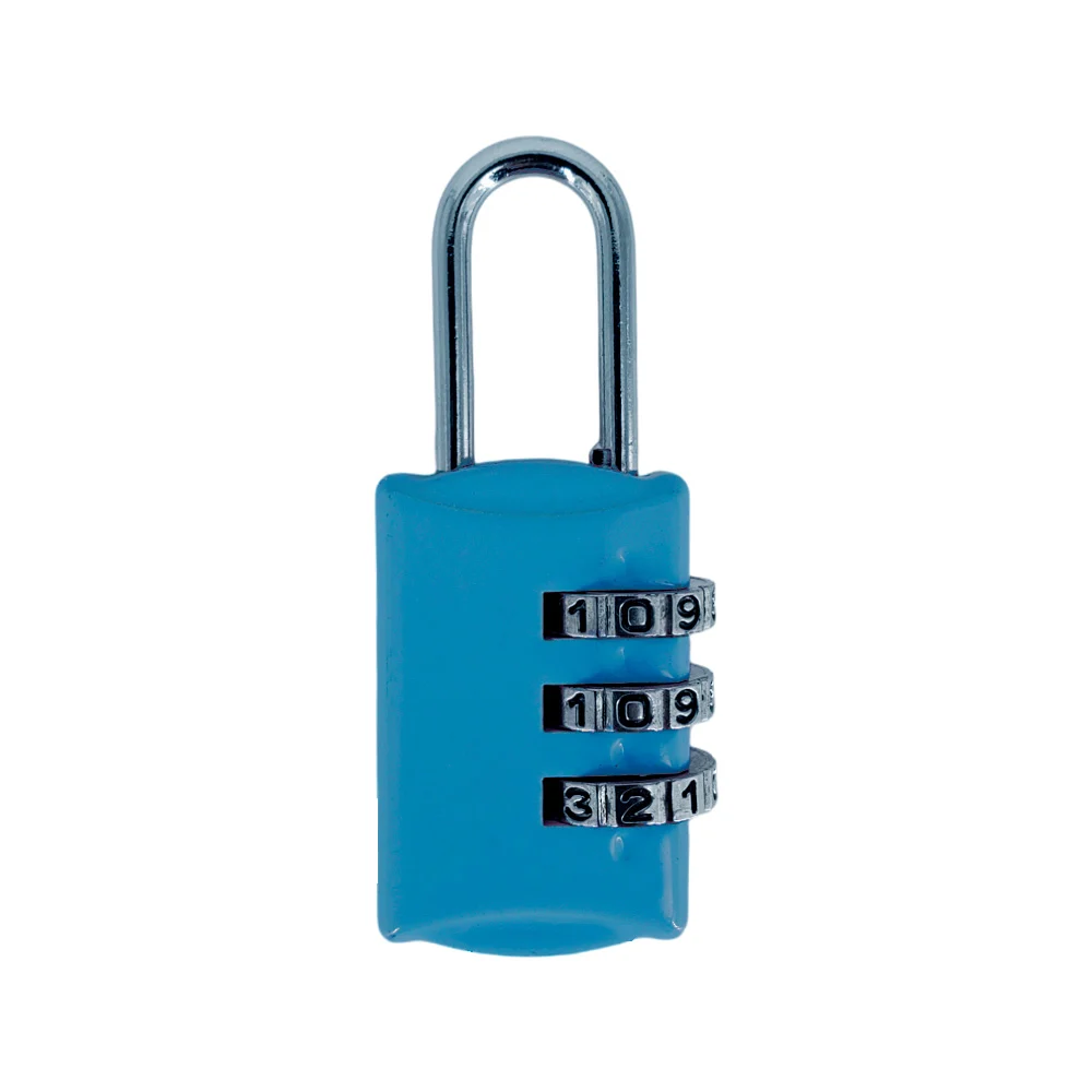 Candado numérico con combinación de 3 dígitos con diseño rectangular,…