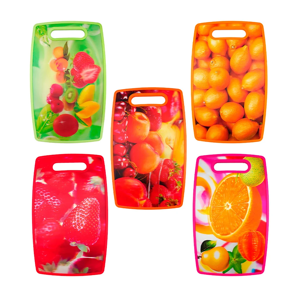 Tabla rectangular de plástico 37x23cm para picar, con diseño lenticul…
