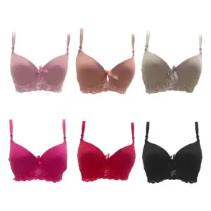 Brasier con encaje de espalda 3 broches, variedad de colores y tallas…