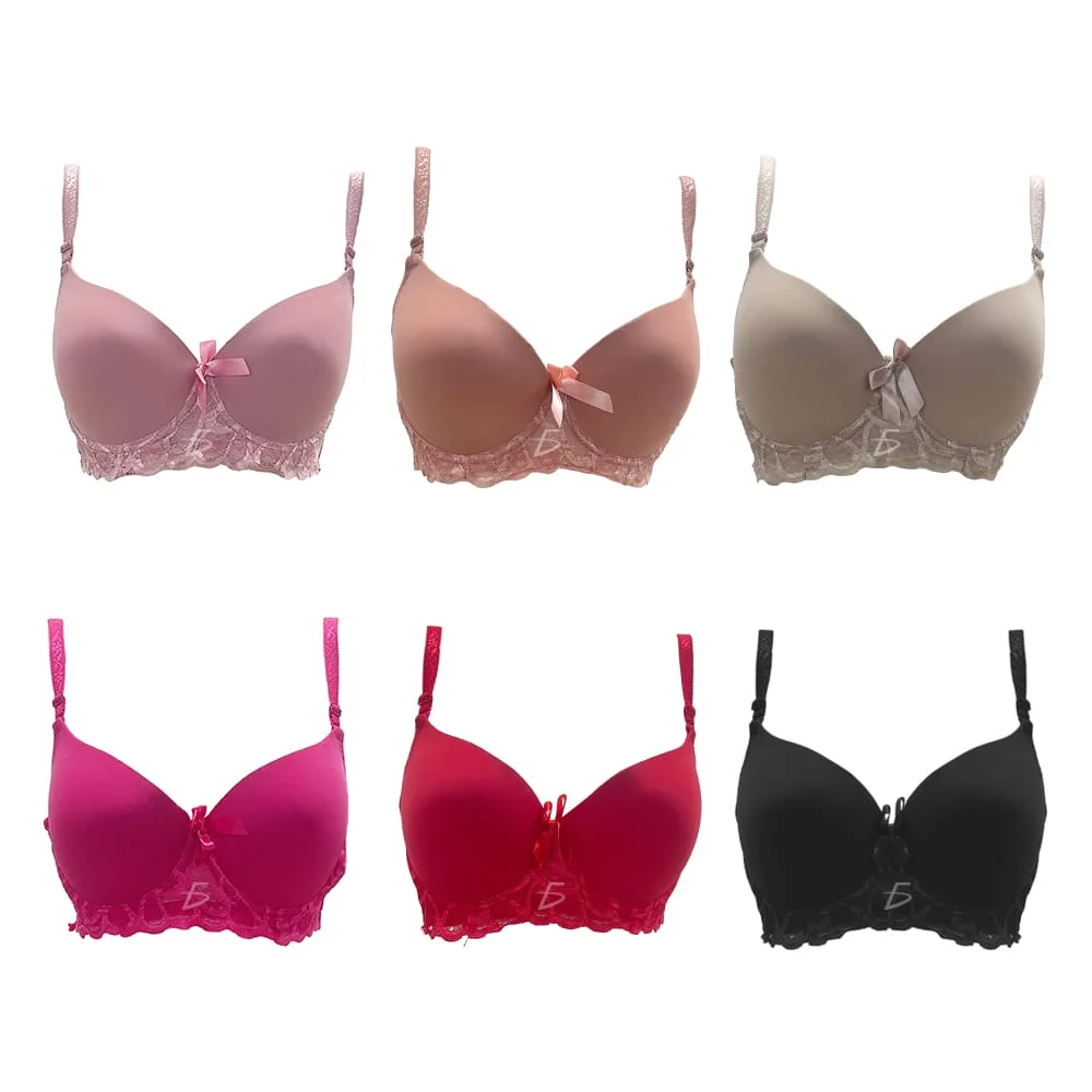 Brasier con encaje de espalda 3 broches, variedad de colores y tallas…