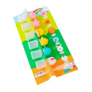 Paquete con 6 mini botes contenedores de salsas con diseño de animale…
