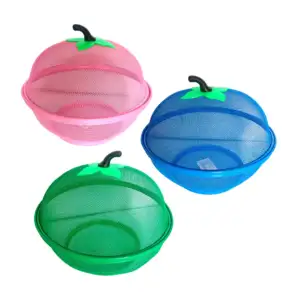 Frutero canasta metálica tipo colador con tapadera 26cm, variedad de …