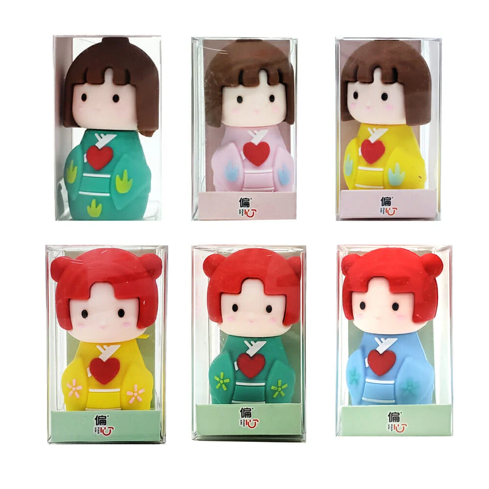 1pza Sacapuntas con diseño de muñeca, variedad de modelos / s-9709