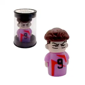 Sacapunta en figura 3d, personaje deportista de goma, variedad de mod…