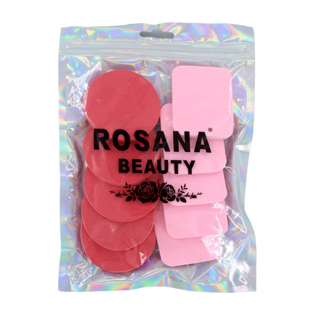 Paquete con 10 esponjas aplicadoras de maquillaje, variedad de colore…