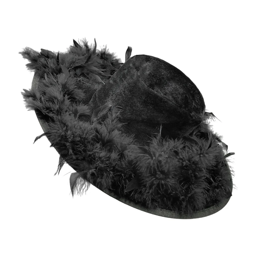 Sombrero grande con plumas para disfraz de catrina 45cm, variedad de …
