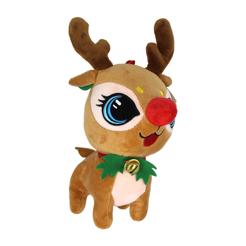 Peluche mediano de reno con ventosa y cascabel / sd-2908 / bww-497