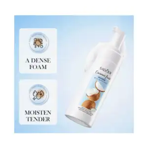 Mousse espuma facial limpiadora sadoer con extracto de coco, 150ml / …