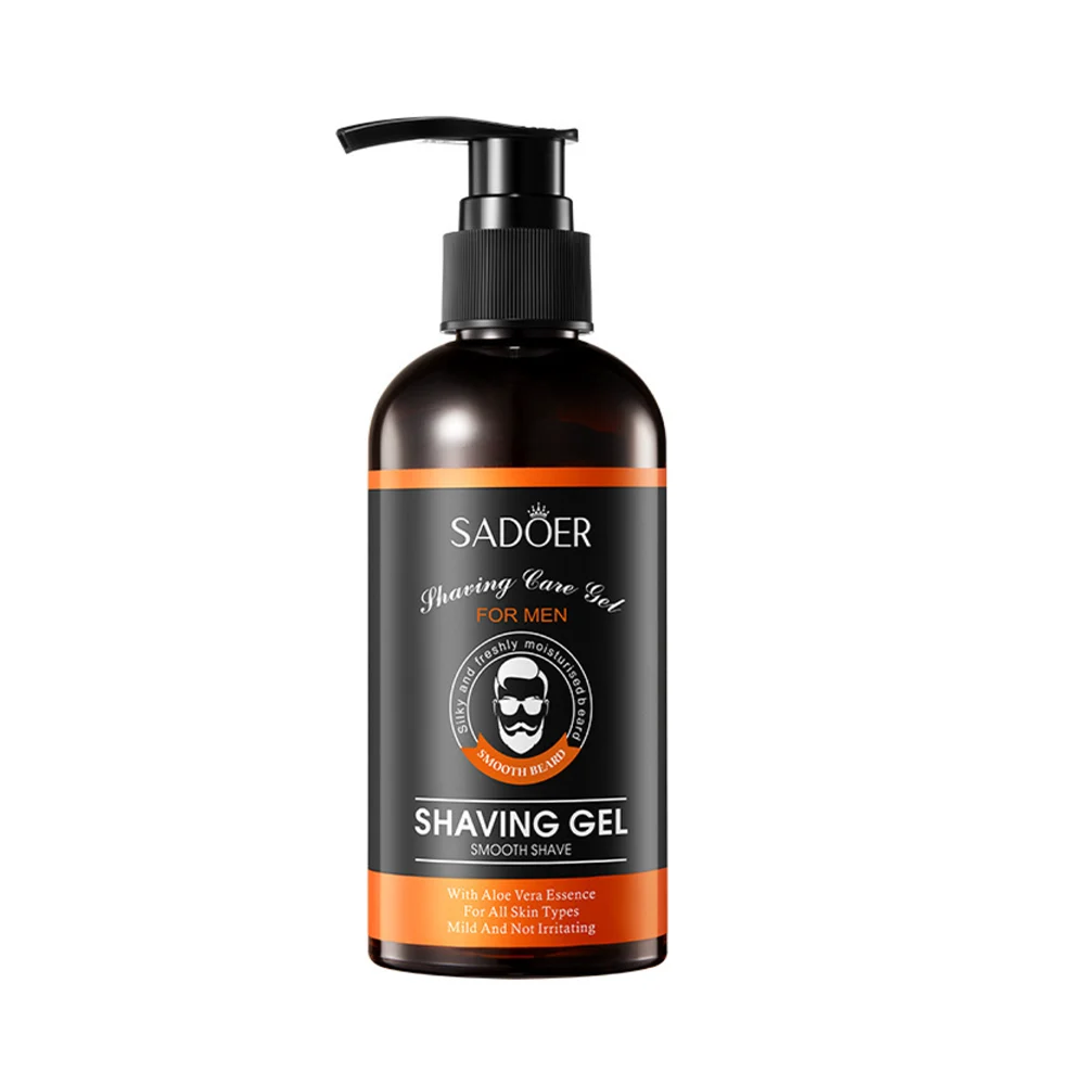 Gel de afeitar sadoer para un afeitado suave + esencia de aloe vera, …