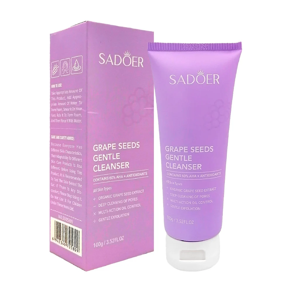 Limpiador facial con extracto semillas de uva para hidratar y suavisa…