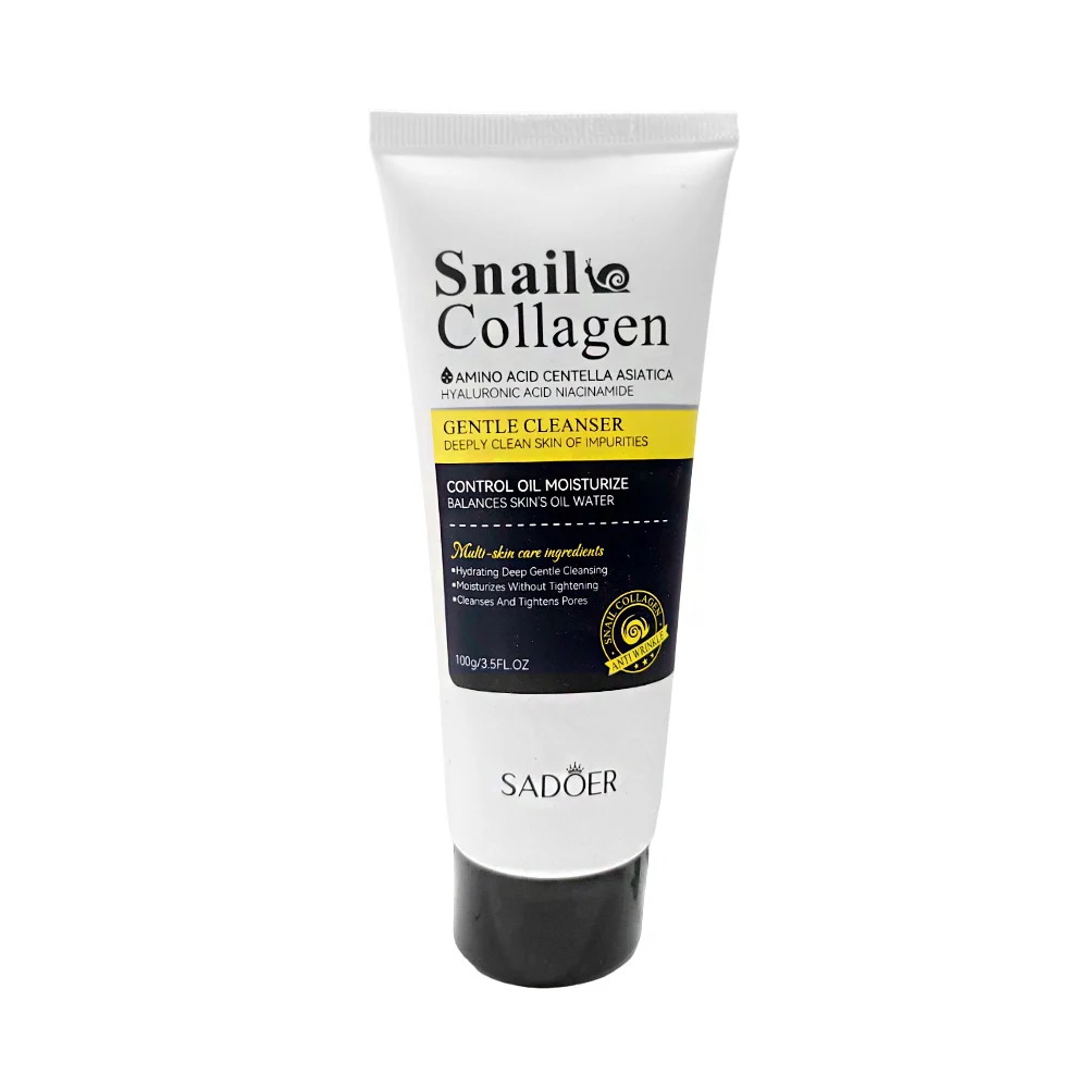 Limpiador facial de limpieza profunda sadoer con extracto de colágeno…