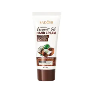 Crema hidratante para manos sadoer con aceite de coco, 60g / 713200